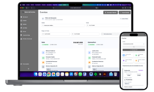 Sistema de gestión de enventos - La Mona devices